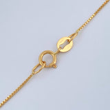 Set Cadena y Dije Veneciana + Virgen Milagrosa 1.75gr / 17 3/4 in / 0.6mm Oro Amarillo 18K %