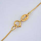 Set Cadena y Dije Veneciana + Corazon 1.3gr / 17 3/4 in / 0.5mm Oro Amarillo 18K %