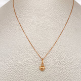 Set Cadena y Dije Veneciana + Corazon 1.45gr / 17 3/4 in / 0.6mm Oro Rosa 18K %