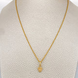 Lazo Chain and Pendant Set + Crown 1.25gr / 17 3/4 in / 0.8mm 18K Yellow Gold %