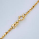 Lazo Chain and Pendant Set + Crown 1.25gr / 17 3/4 in / 0.8mm 18K Yellow Gold %