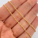 Lazo Chain and Pendant Set + Crown 1.7gr / 16 in / 0.9mm 18K Yellow Gold %