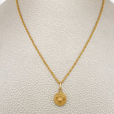 Lazo Chain and Pendant Set + Crown 1.7gr / 16 in / 0.9mm 18K Yellow Gold %