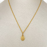 Set Cadena y Dije Lazo + Virgen Guadalupe 1.7gr / 17 3/4 in / 0.85mm Oro Amarillo 18K %