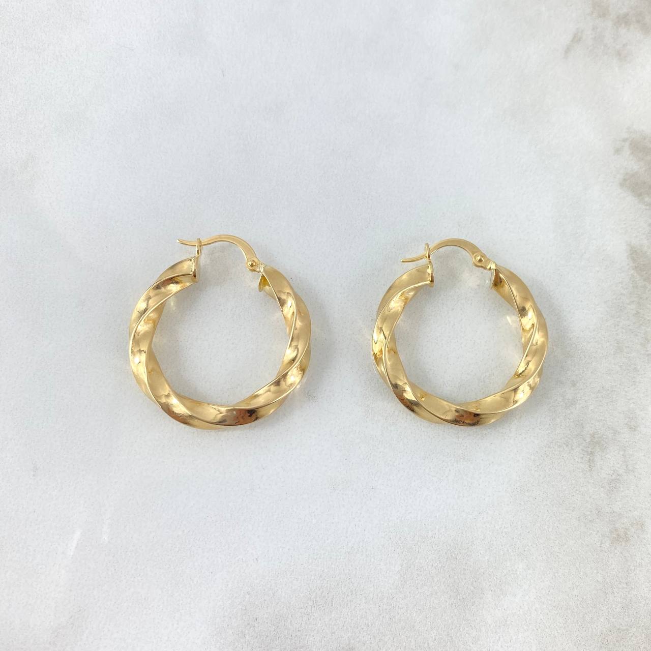 Hoop Earrings Hoop Earrings 3.65gr / 2.8cm / Twisted Yellow Gold
