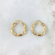 Hoop Earrings Hoop Earrings 3.65gr / 2.8cm / Twisted Yellow Gold