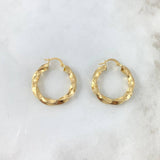 Hoop Earrings Hoop Earrings 3.65gr / 2.8cm / Twisted Yellow Gold