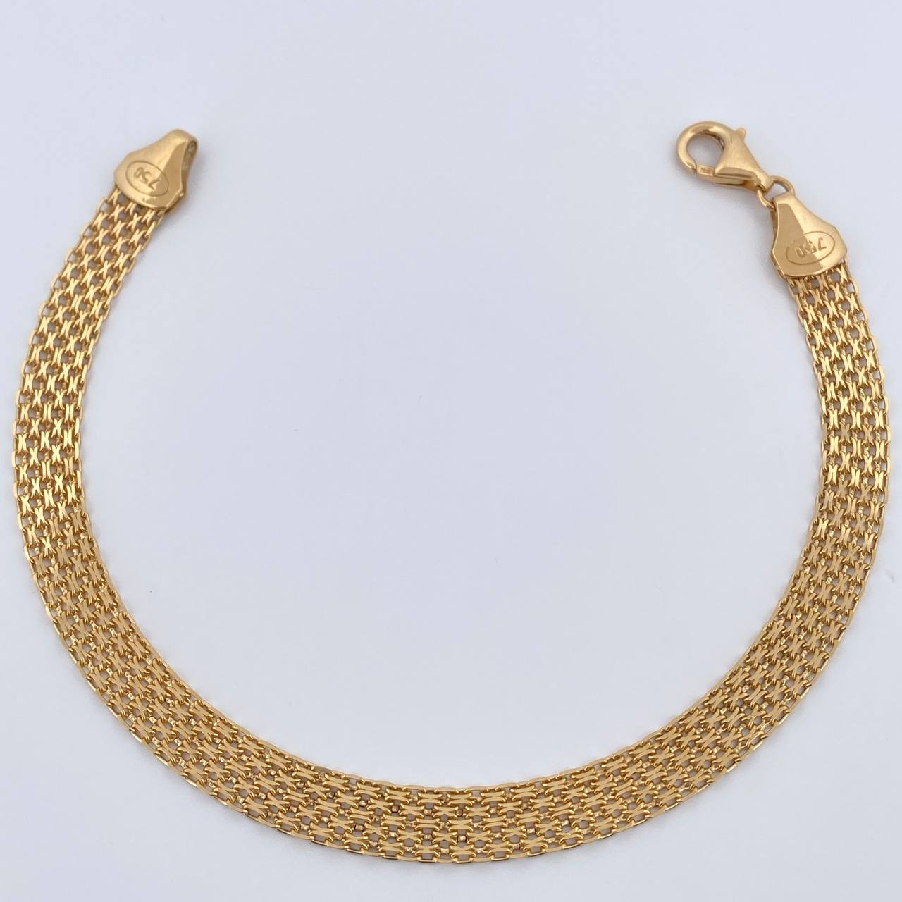 Bismark Bracelet 7.6gr / 7 3/4 in / 6.1mm Yellow Gold +1 18K &