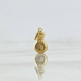 Pendant Flat Money Bag 0.55gr / 2.2cm / 18K Yellow Gold