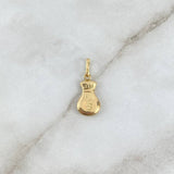 Dije Bolsa De Dinero Plana 0.6gr / 2.2cm / Oro Amarillo 18K