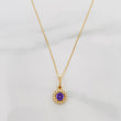 Set Cadena Veneciana + Dije Halo Circulo / 2.15 g / 17 3/4 in Oro Amarillo 18K