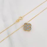 Set Cadena Veneciana + Dije Trebol / 2.25 g / 17 3/4 in Oro Amarillo 18K