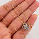 Set Cadena Veneciana + Dije Trebol / 2.25 g / 17 3/4 in Oro Amarillo 18K