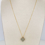 Set Cadena Veneciana + Dije Trebol / 2.25 g / 17 3/4 in Oro Amarillo 18K