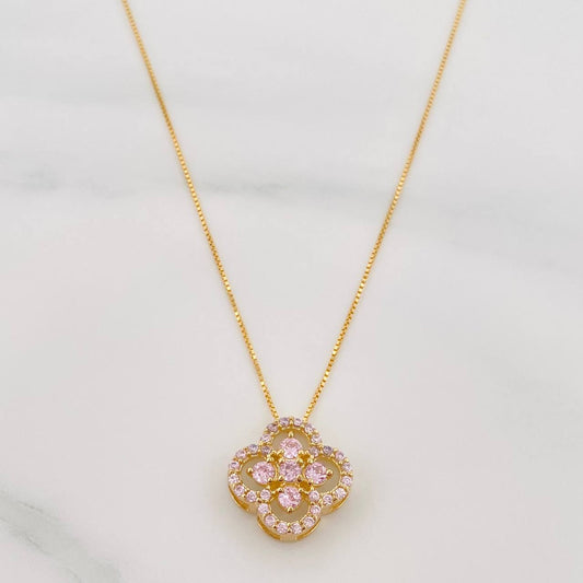 Set Cadena Veneciana + Dije Trebol / 2.3 g / 17 3/4 in Oro Amarillo 18K