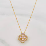 Set Cadena Veneciana + Dije Trebol / 2.3 g / 17 3/4 in Oro Amarillo 18K