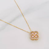 Set Cadena Veneciana + Dije Trebol / 2.3 g / 17 3/4 in Oro Amarillo 18K