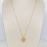 Set Cadena Veneciana + Dije Trebol / 2.3 g / 17 3/4 in Oro Amarillo 18K