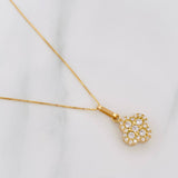 Set Venetian Chain + Clover Pendant / 2.15 g / 17 3/4 in 18K Yellow Gold