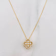 Set Venetian Chain + Clover Pendant / 2.55 g / 17 3/4 in 18K Yellow Gold