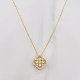 Set Cadena Veneciana + Dije Trebol / 2.55 g / 17 1/2 in Oro Amarillo 18K
