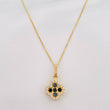 Set Cadena Veneciana + Dije Trebol / 2.15 g / 17 3/4 in Oro Amarillo 18K