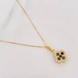 Set Cadena Veneciana + Dije Trebol / 2.15 g / 17 3/4 in Oro Amarillo 18K