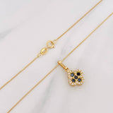 Set Cadena Veneciana + Dije Trebol / 2.15 g / 17 3/4 in Oro Amarillo 18K