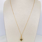 Set Cadena Veneciana + Dije Trebol / 2.15 g / 17 3/4 in Oro Amarillo 18K