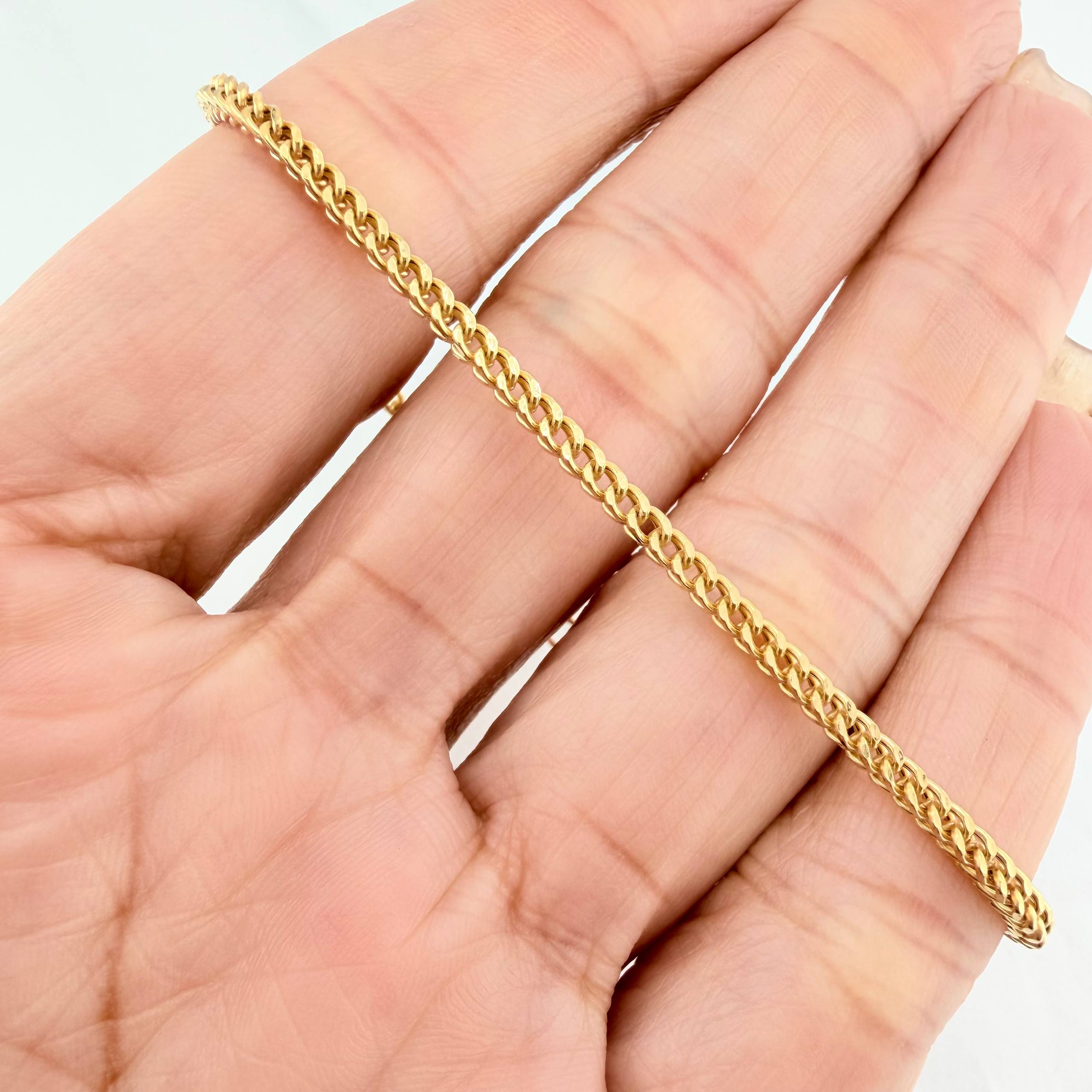 Pulso Franco 3.2 g / 8 in / 2.2 mm Oro Amarillo 18K