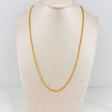 Franco Chain 2.05 g / 23 3/4 in / 1.5 mm 18K Yellow Gold