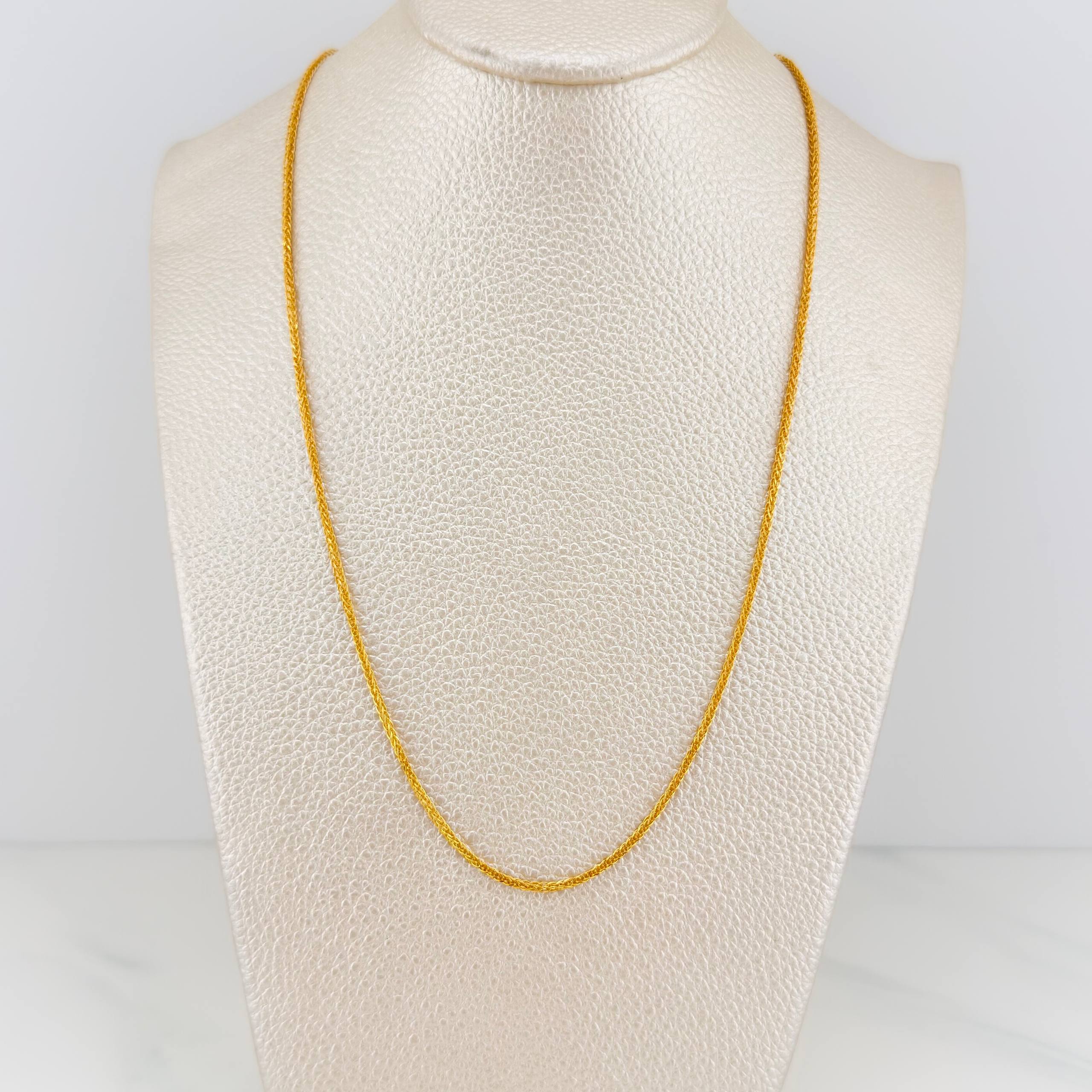 Franco Chain 2.2 g / 23 3/4 in / 1.5 mm 18K Yellow Gold