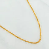 Franco Chain 2.2 g / 23 3/4 in / 1.5 mm 18K Yellow Gold