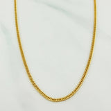 Cadena Cubana Reticulada 2.45 g / 20 in / 1.9 mm Oro Amarillo 18K
