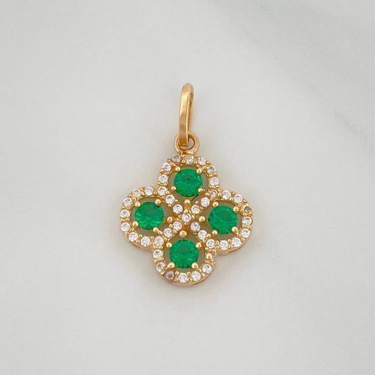 Dije Trebol 1.55 g / 3/4 in Oro Amarillo 18K
