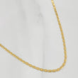 Flat Mariner Chain 1.8 g / 19 3/4 in / 1.2 mm Yellow Gold 18K
