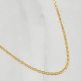 Cadena Escalera Plana 2.25g / 18 in / 2.4mm Oro Amarillo 18K