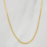 Cadena Escalera Plana 1.8 g / 50 cm / 1.2 mm Oro Amarillo 18K