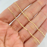 Flat Mariner Chain 1.8 g / 19 3/4 in / 1.2 mm Yellow Gold 18K