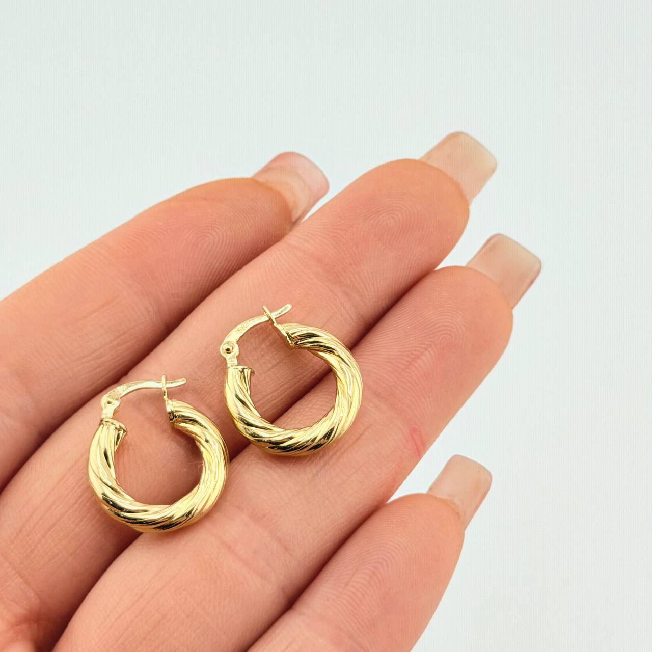 Candongas Rudi 1.95gr / 3/4 in / Oro Amarillo 18K