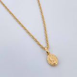 Set Rope Chain and Pendant+ Virgin of Guadalupe 1.1gr / 15 1/2 in / 1.16mm 18K Yellow Gold $