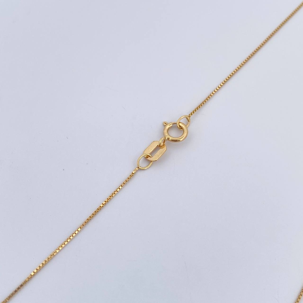 Venetian Chain and Pendant Set+Miraculous Virgin 1.95gr / 17 3/4 in / 0.5mm Yellow Gold 18K $