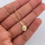 Venetian Chain and Pendant Set+Miraculous Virgin 1.95gr / 17 3/4 in / 0.5mm Yellow Gold 18K $
