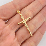 Pendant Cross Christ 1.75 g / 1 3/4 in 18K Yellow Gold