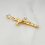 Pendant Cross Christ 1.75 g / 1 3/4 in 18K Yellow Gold