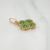 Clover Pendant 1.6 g / 3/4 in Yellow Gold 18K
