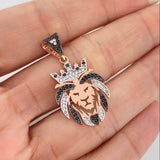 Pendant Lion 3.1 g / 1 1/4 in Three Golds 18K