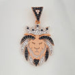 Pendant Lion 3.1 g / 1 1/4 in Three Golds 18K