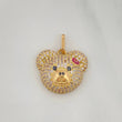 Dije Rostro Oso 2.95 g / 3/4 in Oro Amarillo 18K