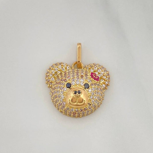 Dije Rostro Oso 2.95 g / 3/4 in Oro Amarillo 18K